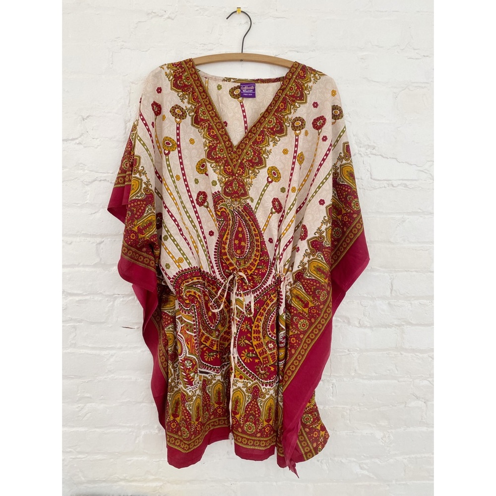 Vintage 90s Bohemian Caftan Top